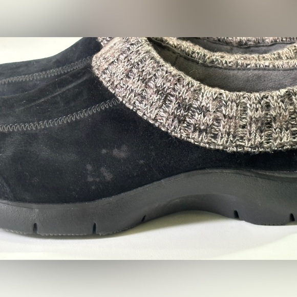 NWOT Dansko Eartha Black Suede & Knit Non Slip Comfort Mule Clog 36EU US 6 - Picture 5 of 9